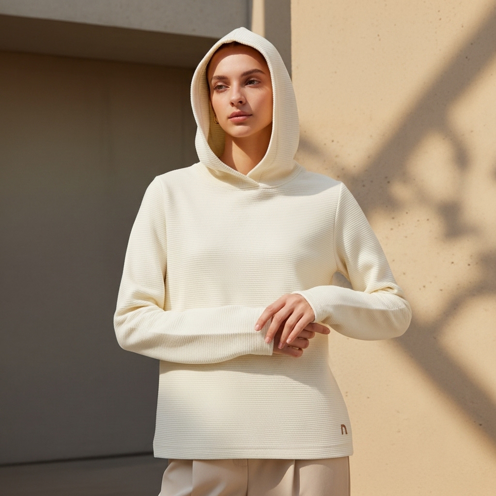 Hoodie Gratitud Ella NIV - 02 modelo ia